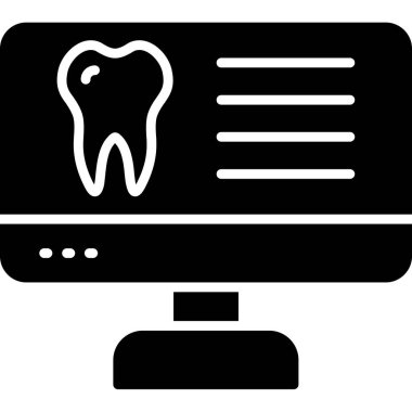 Diş Bakımı simge vektör çizim