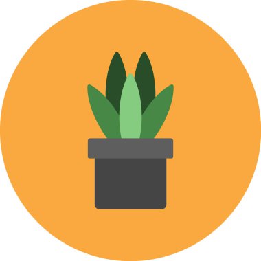 Bitki. Web simgesi basit illüstrasyon