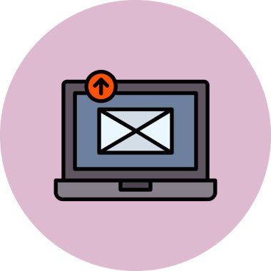 E- posta Pazarlama Simgesi vektör çizimi