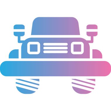 araba simgesi vektör illüstrasyonu