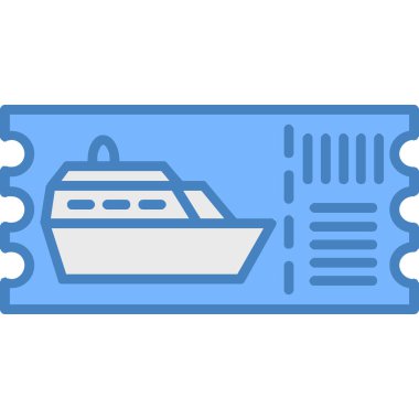 gemi vektör çizgisi simgesi