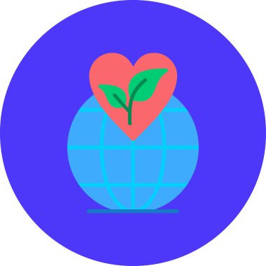 Dünya simgesinin vektör illüstrasyonu