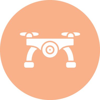 Drone simgesi, basit vektör illüstrasyon tasarımı