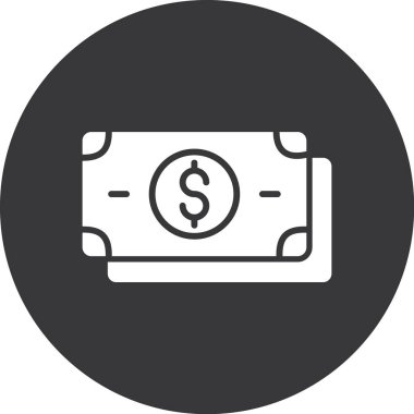 para düz simgesi, vektör illüstrasyonu