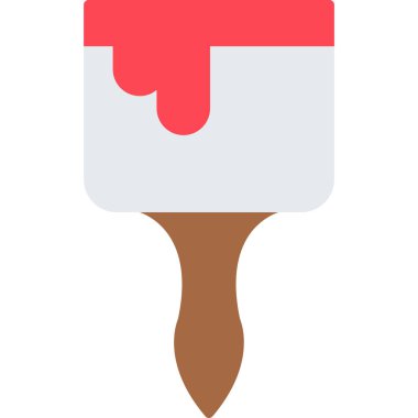 boya fırçası ikonu. vektör illüstrasyonu