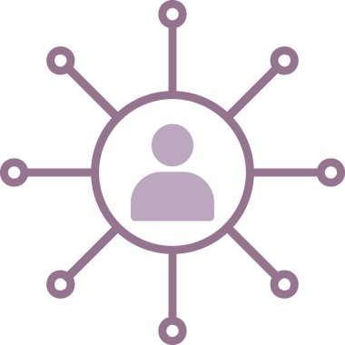 Bir grup insanın vektör çizimi