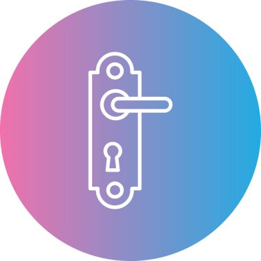 Kilit simgesinin vektör illüstrasyonu