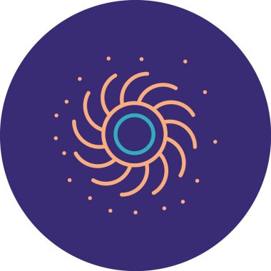 Güneş simgesinin vektör illüstrasyonu