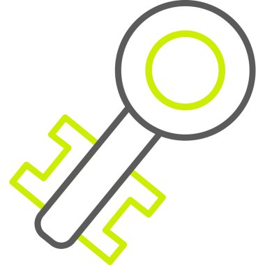 Anahtar simgesi vektör illüstrasyonu