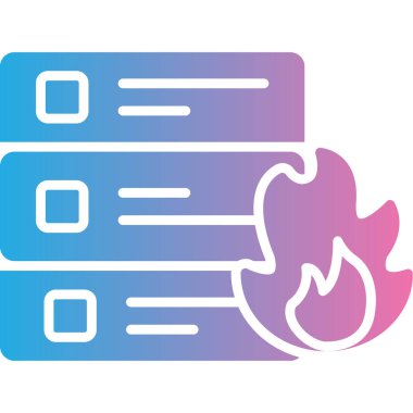 vector illustration of firewall icon