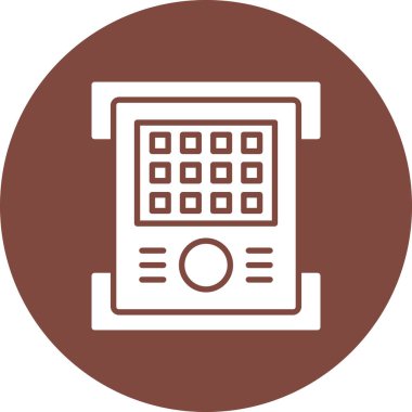 hesap makinesi simgesi vektör illüstrasyonu