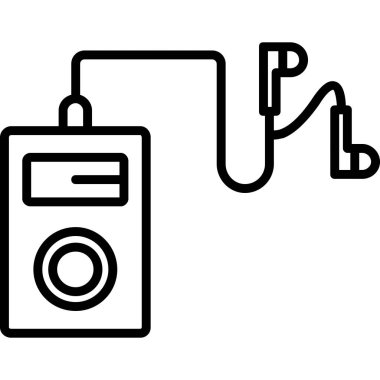 Elektrikli ısıtıcı simgesi. Elektrikli ısıtıcı vektör simgesi web için anahat çizimi