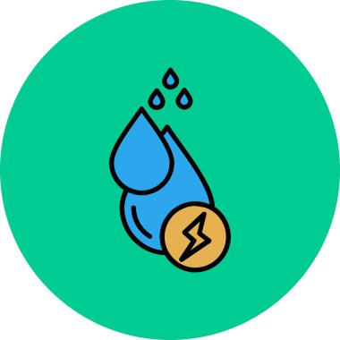 su simgesi, illüstrasyon, modern tarz