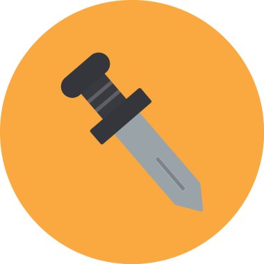 kılıç düz vektör simgesi