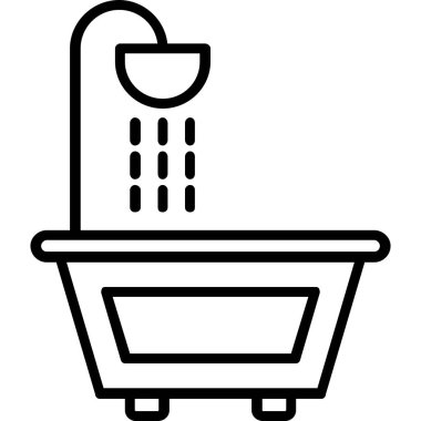 Sepet simgesi, vektör illüstrasyonu