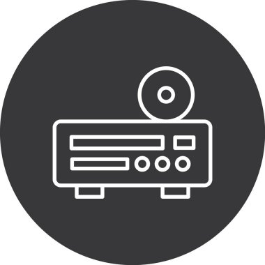 Müzik simgesinin vektör illüstrasyonu