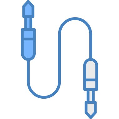 Kablolu yayın. Web simgesi basit illüstrasyon