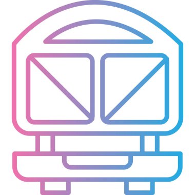 tren. Web simgesi basit illüstrasyon