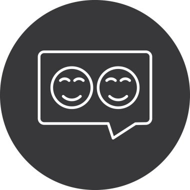 konuşma balonu simgesi, vektör illüstrasyonu