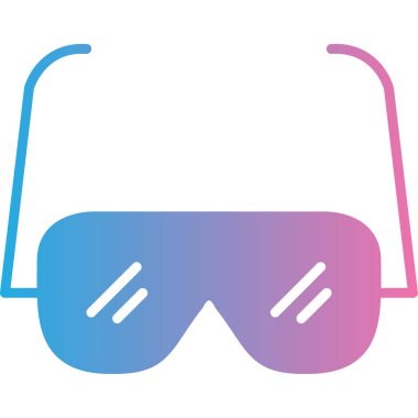 Gözlük. Web simgesi basit illüstrasyon