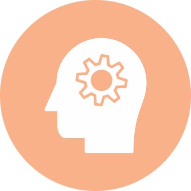 beyin vektörü web simgesi çizimi