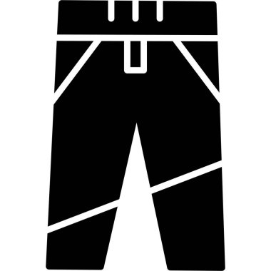 pantolon simgesi, vektör illüstrasyonu