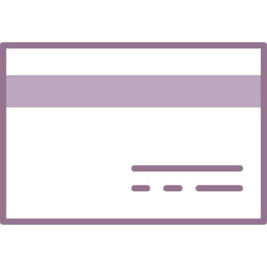 Kredi kartı simgesi, vektör illüstrasyonu