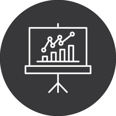 İş ve finans simgesinin vektör illüstrasyonu