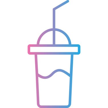 Bir kahve fincanı simgesinin vektör çizimi