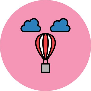 Çizgi film bulutunun vektör çizimi