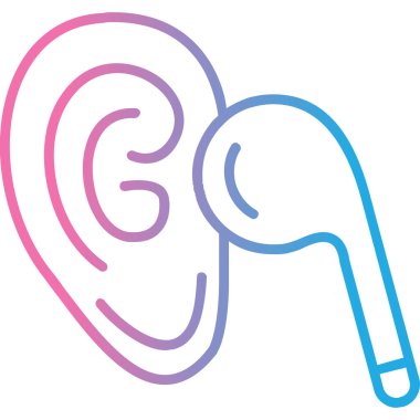 Kulaklık modern simgesi, vektör illüstrasyonu