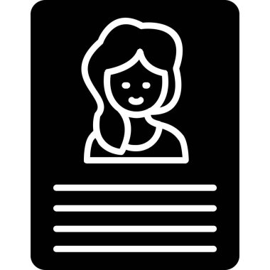 Projeniz için vektör kız simgesi