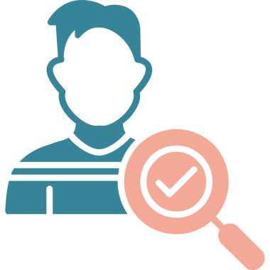 İnsan simgesinin vektör illüstrasyonu