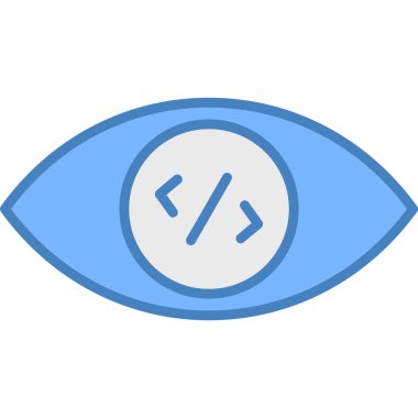 Göz simgesi vektör illüstrasyonu