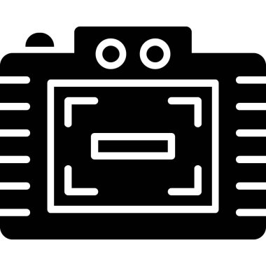 Kamera. Web simgesi basit illüstrasyon