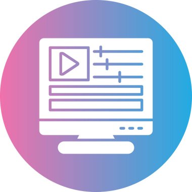 Seo simgesinin vektör illüstrasyonu