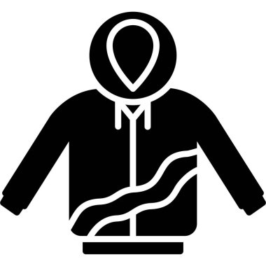 Çanta ikon vektör çizimi tasarımı olan turist