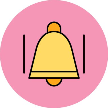 Zil. Web simgesi basit illüstrasyon