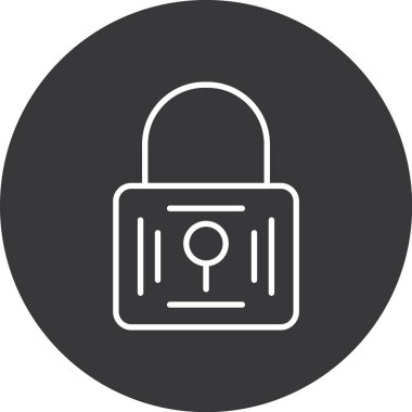 ikon vektör illüstrasyonunu kilitle