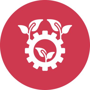 Çarklı dişli yuvarlanmış vektör simgesi