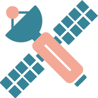 uydu simgesi vektör illüstrasyonu