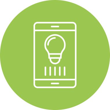 Cep telefonu simgesi, vektör illüstrasyonu