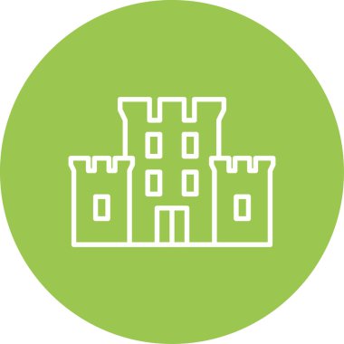 kale ikonu vektör illüstrasyonu