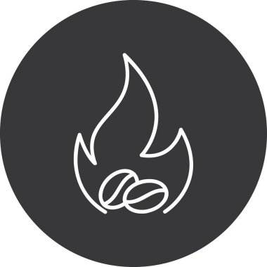 Kişisel iş kullanımı için vektör ateş simgesi