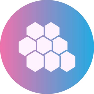 altıgenin vektör çizimi