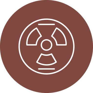 Dairesel bir simgenin vektör illüstrasyonu