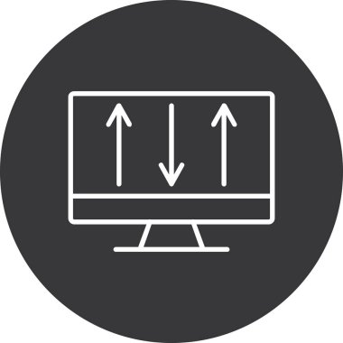 Modern simgenin vektör illüstrasyonu