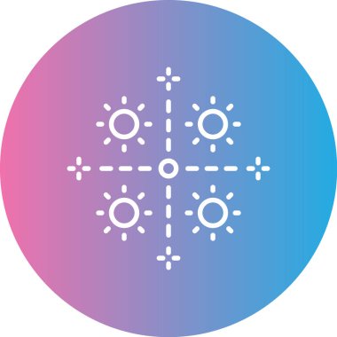 Kar Tanesi simgesinin vektör çizimi