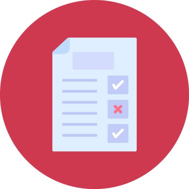 belge düz vektör simgesi