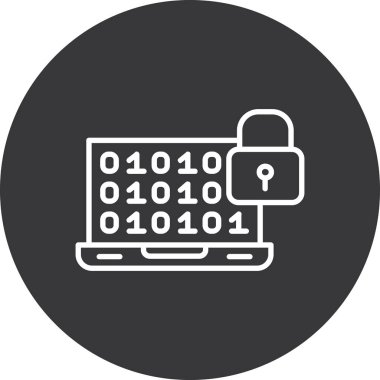 siber güvenlik simgesi vektör illüstrasyon tasarımı